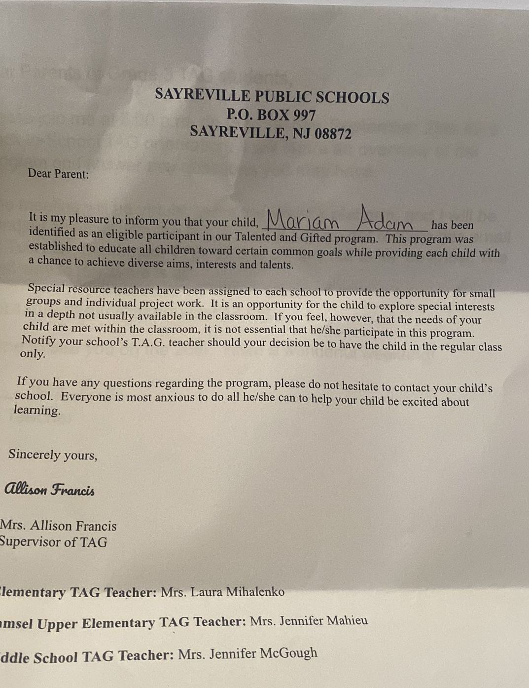Mariam-gifted-talented-cert